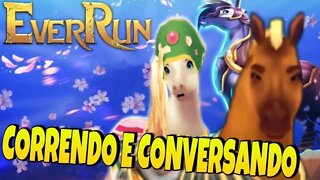 Conversando e correndo