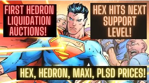 First Hedron Liquidation Auctions! Hex Hits Next Support Level! Hex, Hedron, Maxi, PLSD Prices!