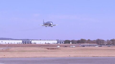 NASA_MSFC_2023_Super_Guppy_Arrival