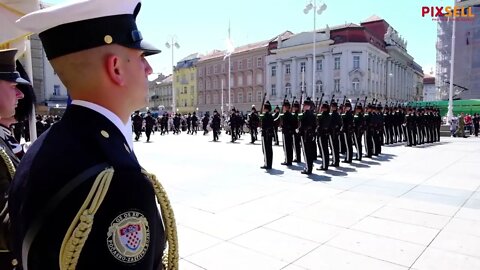 Mimohod Norveške kraljevske garde i Hrvatske vojske