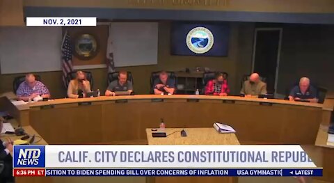 A city in California declared itself as a Constitutional Republic