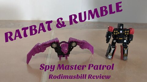 Siege Deception RUMBLE & RATBAT Soundwave Spy Patrol Micromaster Transformers Review