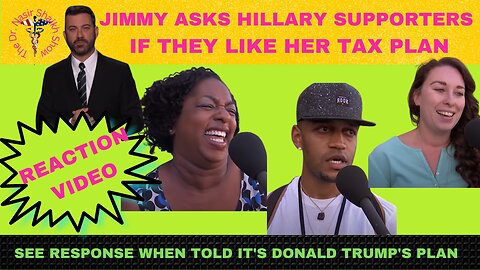 JIMMY KIMMEL Asks Hillary Supporters if They Support Her Tax Plan - Then Told It's Really Trump's