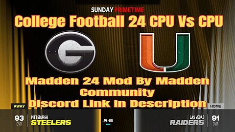 College Football 24 Georgia Bulldogs Vs Miami Hurricanes CFB Mod