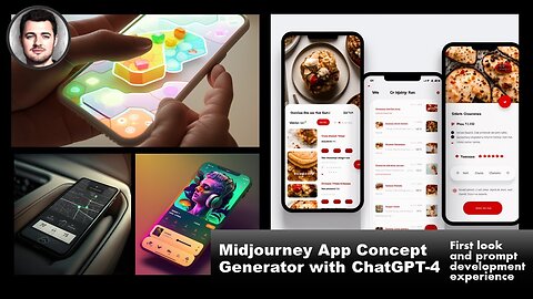 ChatGPT-4 and Midjourney Design: An AI-Powered Phone App Mockup Creation Technique