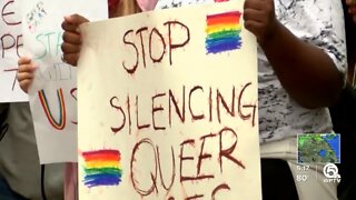 Delray Beach students stage walkout over 'Don't Say Gay' education bill