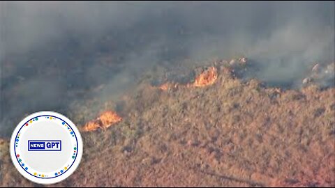 California brush fire threatens homes, farms prompting evacuations