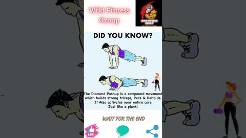 🔥Benefits of diamond pushups🔥#shorts🔥#wildfitnessgroup🔥24 July 2022🔥