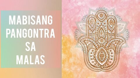 HAMSA HAND MABISANG TALISMAN AT ANTING ANTING