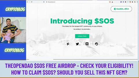 TheOpenDAO $SOS Free Airdrop - Check Your Eligibility! How To Claim $SOS? Ever Traded Opensea NFTs?