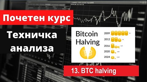 Крипто техничка анализа почетен курс 13. BTC halving