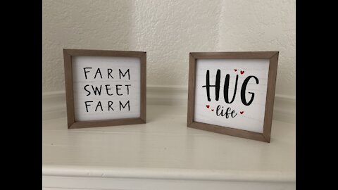 DIY 5x5 Farmhouse Décor