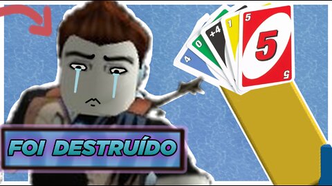 Essa partida de Uno destruiu ele completamente! - Uno Roblox