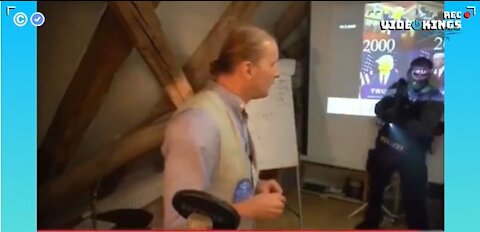 German Armed Police Force raid house of corona-skeptic Chemist Dr. Andreas Noack during a livestream