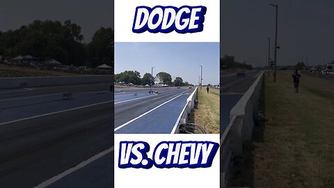 Classic Dodge Vs. Chevy Drag Race! #shorts