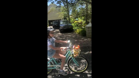 Ava has a new bike