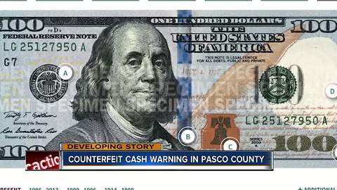 Counterfeit bills are on the rise in Pasco County