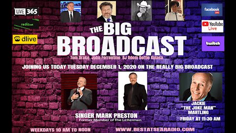 The Really Big Broadcast for December 1, , 2020