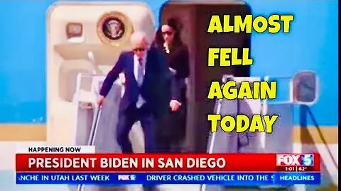 Clumsy Joe just TRIPPED on Top Step of Air Force One Today - it’s only a matter of time…