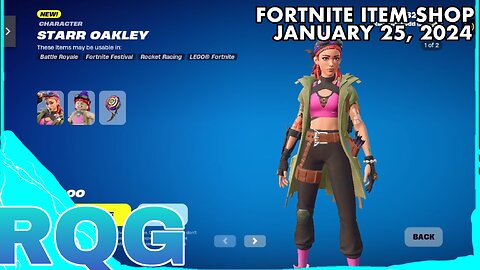 “NEW” STARR OAKLEY+ICON EMOTE ARE HERE! FORTNITE ITEM SHOP (January 25, 2024)