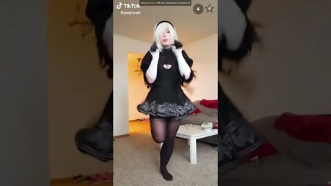 Rate the Girls: Best 2B Nier Automata Gamergirl TikTok Cosplay Challenge #3d 👩‍🦳 (Anime) #shorts