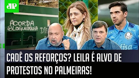 "NÃO TEM COMO achar isso! O Palmeiras NITIDAMENTE precisa..." PROTESTO contra Leila GERA DEBATE!