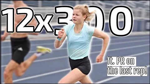 THE FASTEST WORKOUT OF MY LIFE! || 12x300 wearing ZoomX