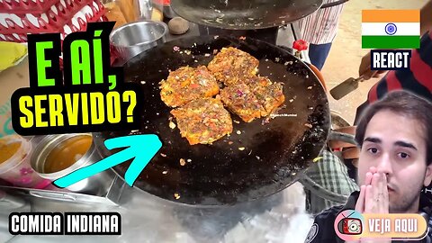 Mais um SANDUÍCHE DE OVO da ÍNDIA! Reagindo a COMIDAS DE RUA INDIANAS | Veja Aqui Reacts