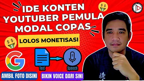 IDE KONTEN UNTUK YOUTUBER PEMULA CUMA MODAL COPAS LOLOS MONETISASI