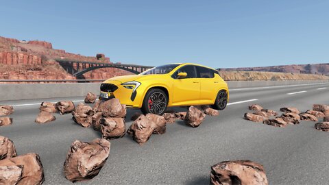 Cars vs Stones 😱 BeamNG.Drive