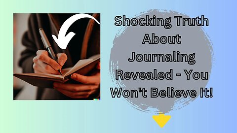 Shocking Truth About Journaling Revealed - You Won't Believe It! #shorts