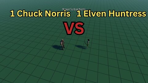 1 Chuck Norris Versus 1 Elven Huntress || Ultimate Epic Battle Simulator