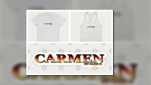 CARMEN. MY NAME IS CARMEN. SAMER BRASIL (TEEPUBLIC)