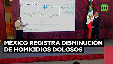 México registra disminución de homicidios dolosos