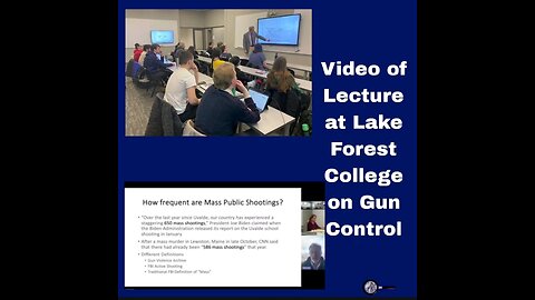 Dr. John Lott taught two classes on gun control at Lake Forest College