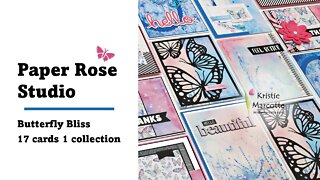 Paper Rose Studio | Butterfly Bliss | 17 cards 1 collection