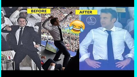 😂France President Macron All Crazy Reactions to Mbappe Messi Goals in World Cup Final!