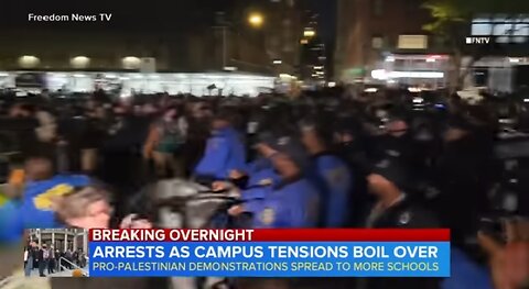 Arrests as campus tensions boil over