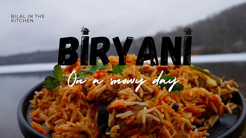 Making Biryani on a snowy day