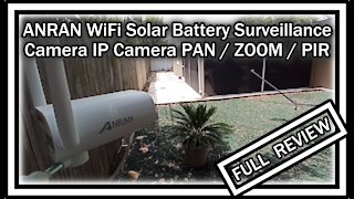 ANRAN S02 Wireless Solar Powered Security Outdoor Camera 1080P 32GB SD Card, Pan&Zoom FULL REVIEW