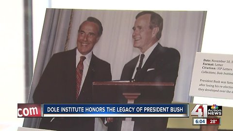 Dole Institute remembers George H.W. Bush