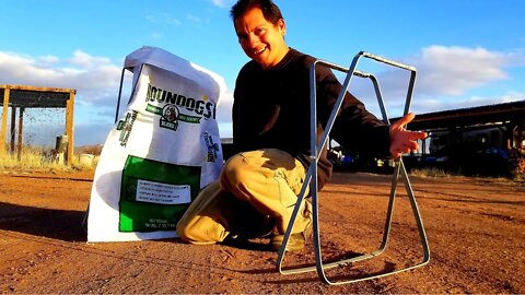 DIY No Weld Metal Bag Stand For EarthBag Building | OFF GRID Debt Free House Build