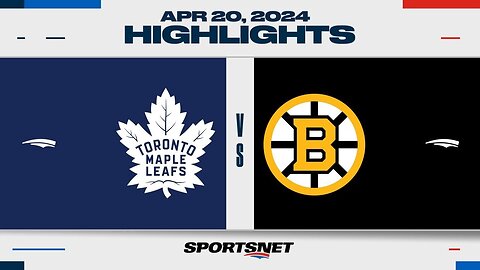 NHL Game 1 Highlights | Maple Leafs vs. Bruins - April 20, 2024