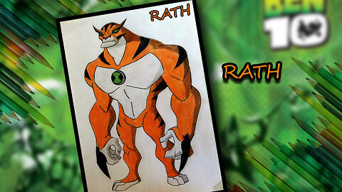 How to draw Rath Alien from ben10 #art