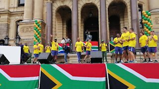 SOUTH AFRICA - Cape Town - Springbok Trophy Tour (Video) (Cbu)