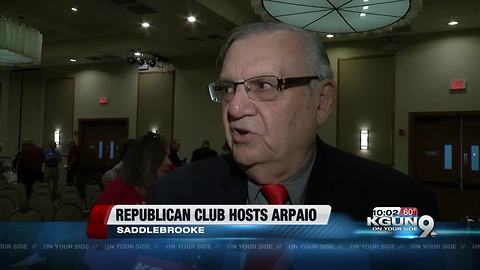 Joe Arpaio speaking at SaddleBrooke Republican Club