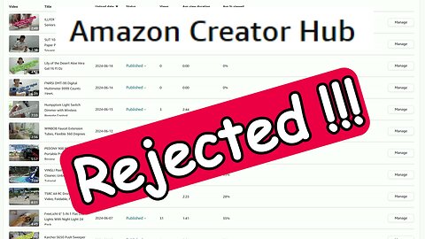 Influencer Video On Amazon Creator Hub Rejected For Medical Reasons - How To Find What's Wrong?