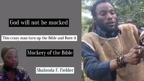 This crazy man torn up the Bible and Burn it