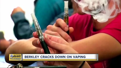 Berkley cracks down on vaping