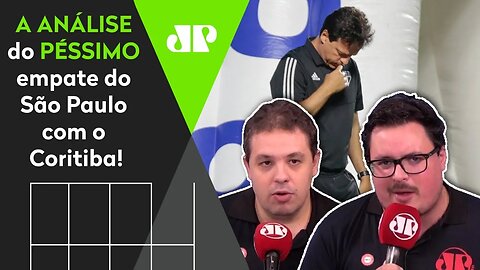 E AGORA, DINIZ? "TUDO TEM LIMITE!" São Paulo é CRITICADO após PÉSSIMO 1 a 1 com o Coritiba!